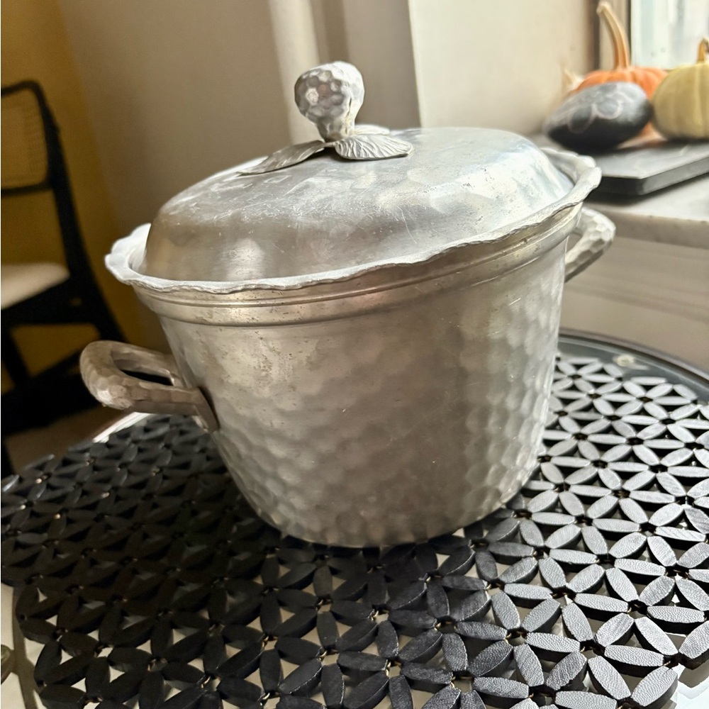 EVERLAST Forged Aluminum Cooler #5008 Ice Bucket Hammered With Handles Vintage